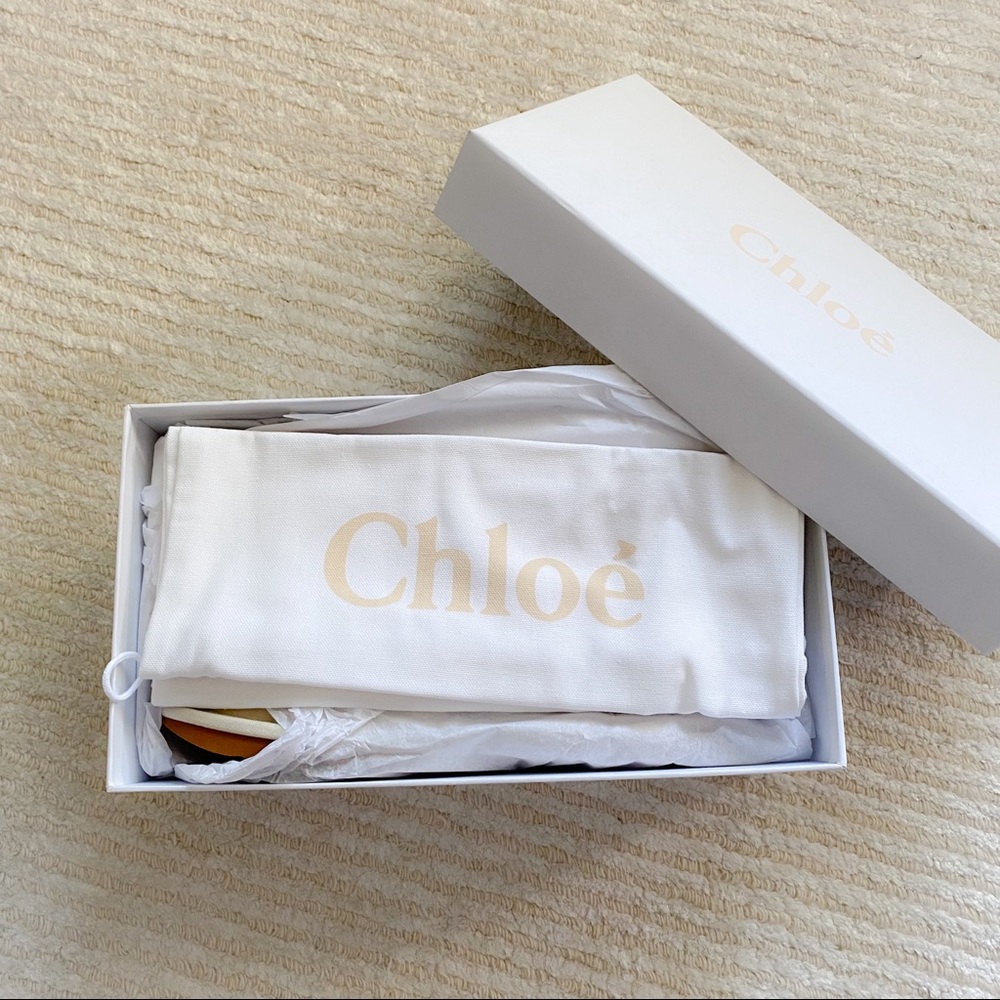 NWT Chloe Woody suede slippers size 10 - Picture 3 of 16